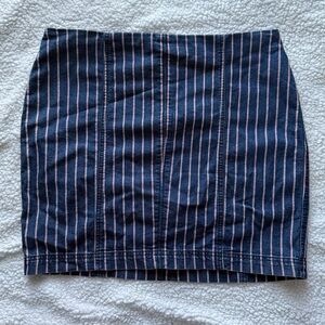 Altar'd State Blue Mini Pencil Skirt for Work